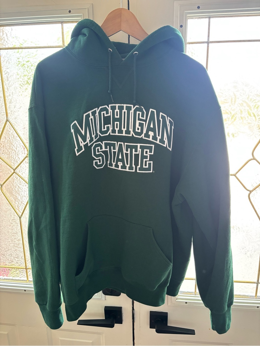 Russell Athletic Dark Green Michigan State Zip-Up Hoodie